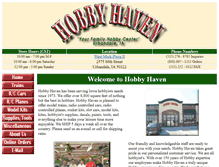 Tablet Screenshot of hobbyhaven.com